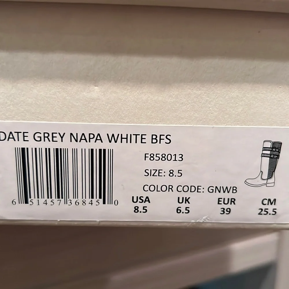 ROAN by Bed Stu Date Grey Napa Riding Women’s Boots Size 8.5 NWT